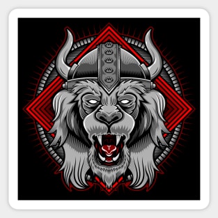 Viking Lion Sticker